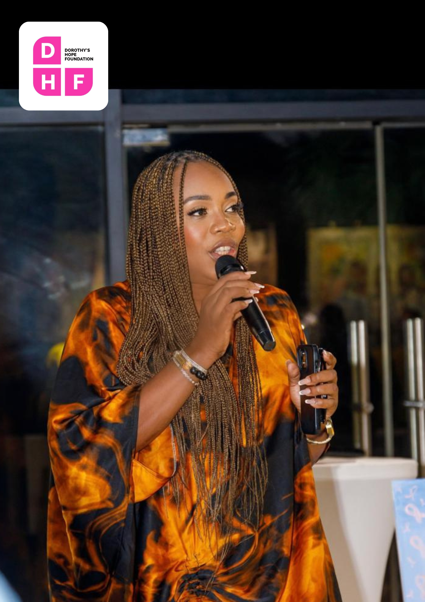 Dorothy Amuah speaking at a previous event